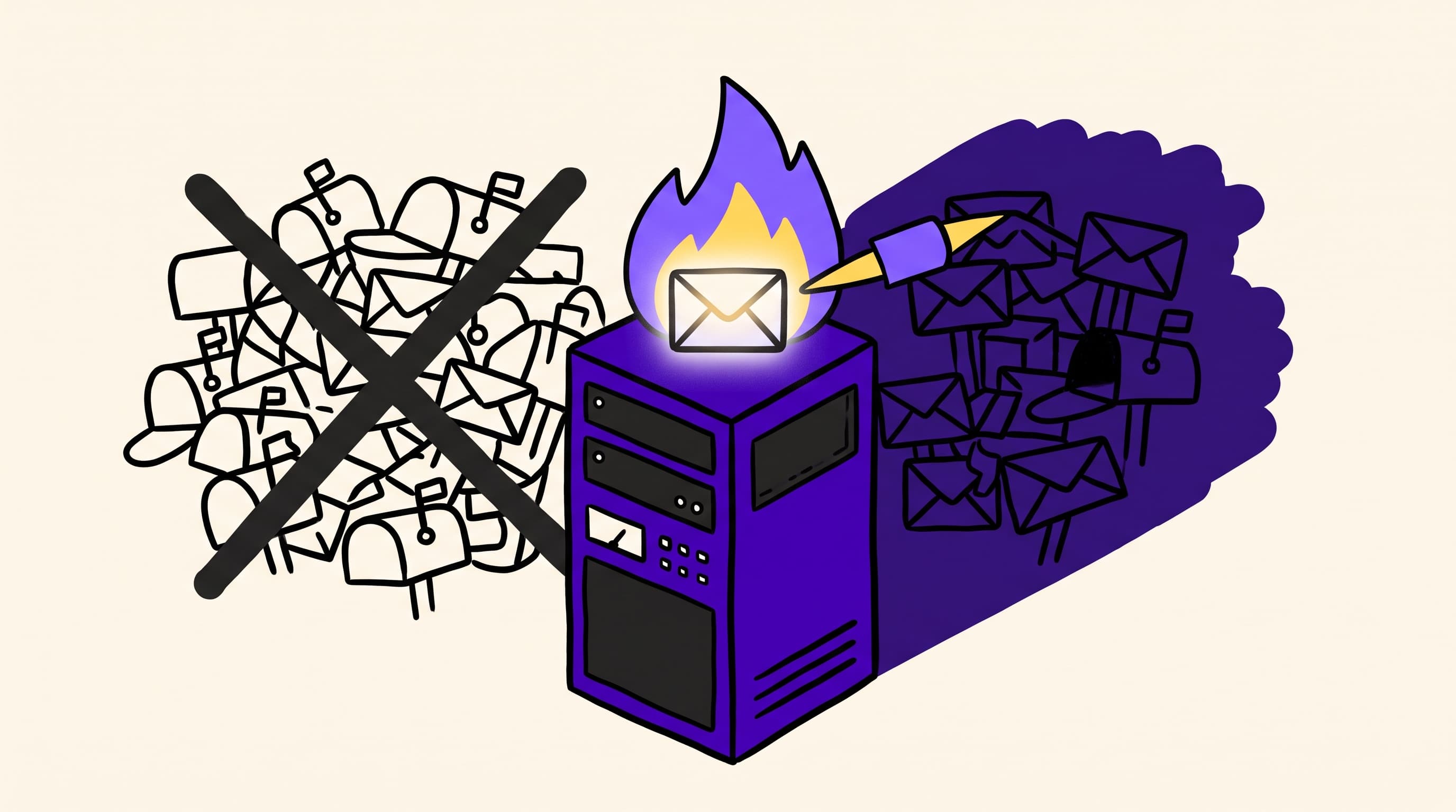 Private email warmup on controlled infrastructure versus a tangled shared warmup pool