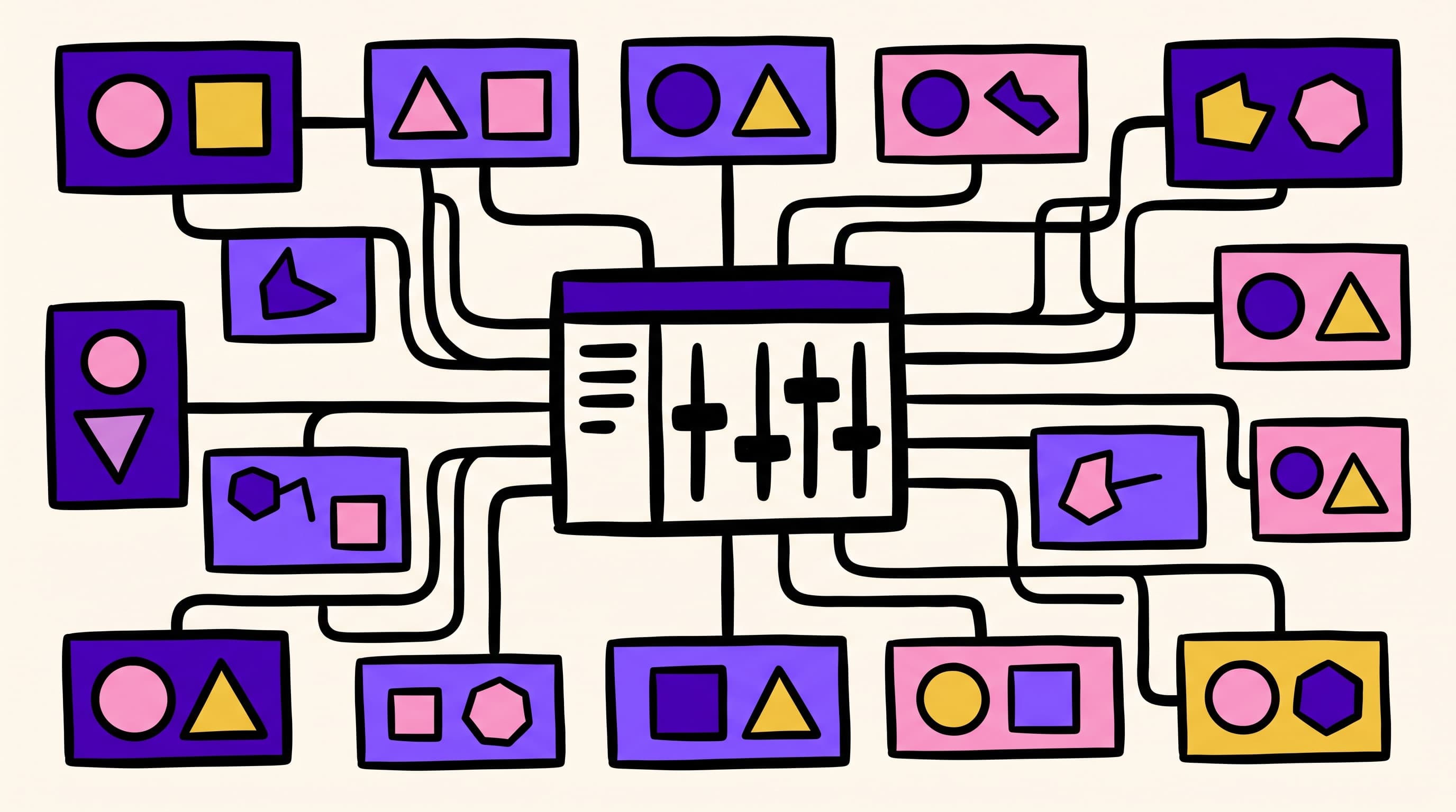 Abstract illustration of a cold email sequencer still requiring separate domains, inboxes, data, and warmup